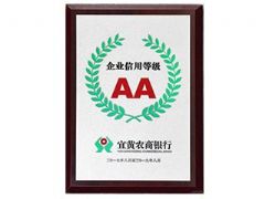 2017-2019 won AA enterprise credit rating